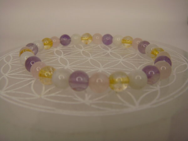 Bracelet élastique multipierres boules 6mm – Image 6