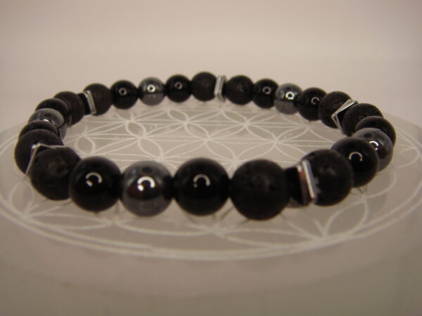 Bracelet élastique multipierres boules 8mm – Image 2