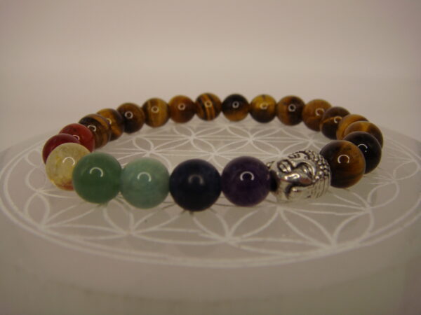 Bracelet élastique multipierres boules 8mm – Image 3