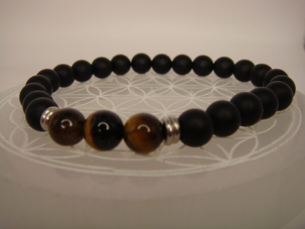Bracelet élastique multipierres boules 8mm – Image 5