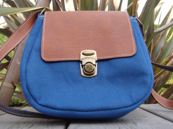 Sac à main en tissu & simili cuir – Image 8