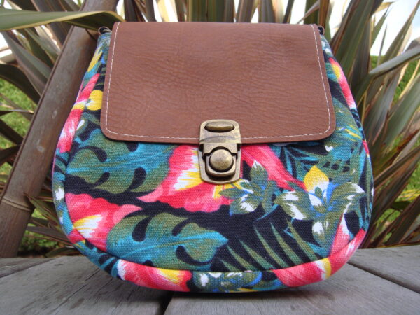 Sac à main en tissu & simili cuir – Image 9