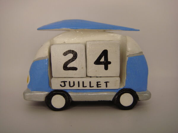 Calendrier perpétuel combi surf en bois – Image 7