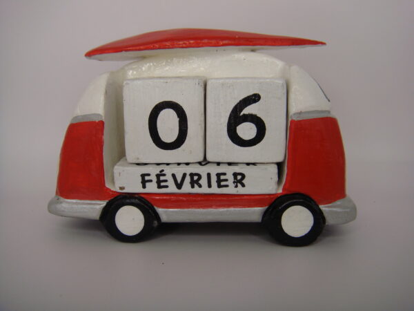 Calendrier perpétuel combi surf en bois – Image 5