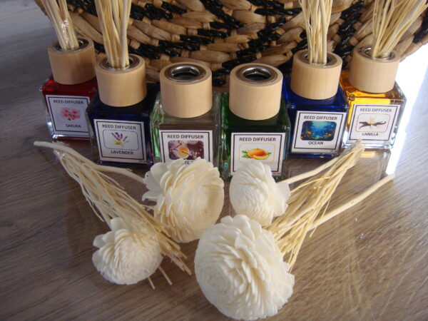 Diffuseur fleurs en bois de Sola