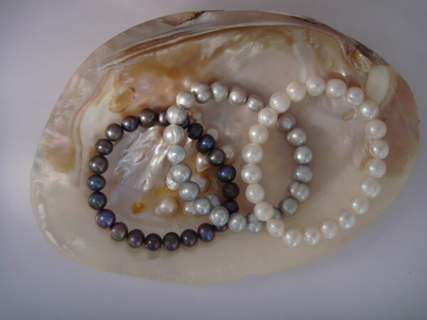 Bracelet élastique en Perles d'eau douce naturelles