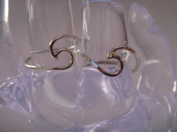 Bague argent vague – Image 2