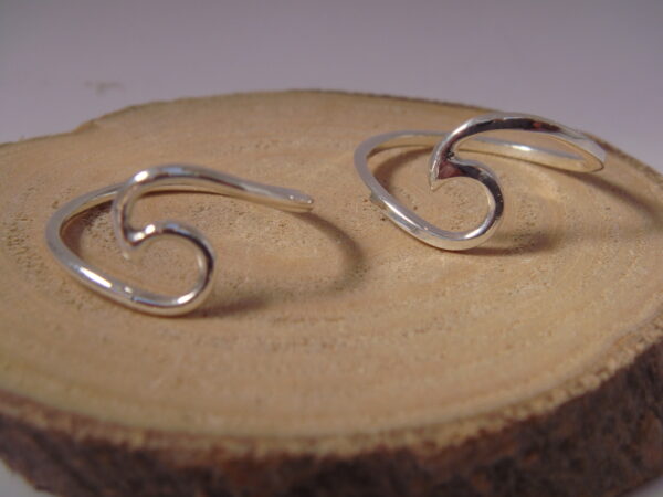 Bague argent vague