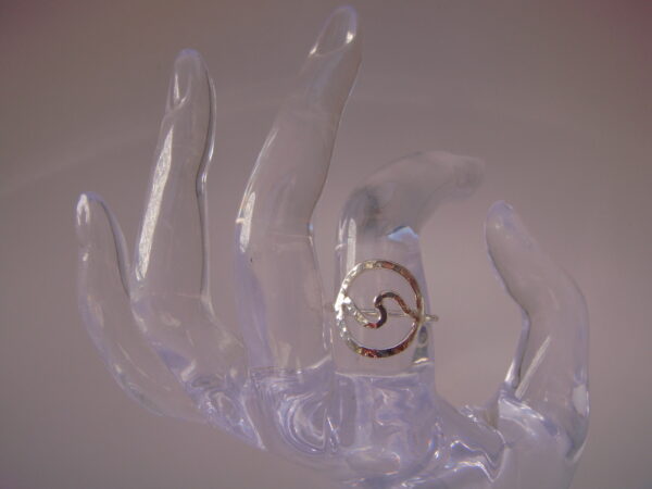 Bague argent vague – Image 6