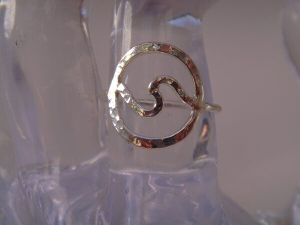 Bague argent vague – Image 4