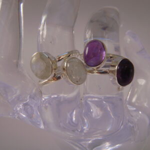 Bague argent & pierre naturelle