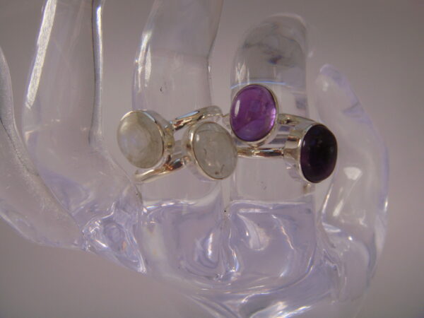 Bague argent & pierre naturelle