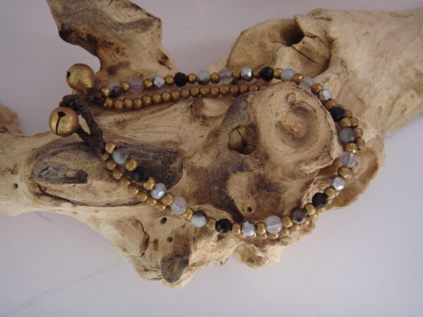 Bracelet laiton en coton ciré – Image 9