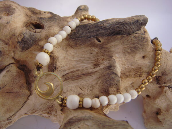 Bracelet laiton en coton ciré – Image 10