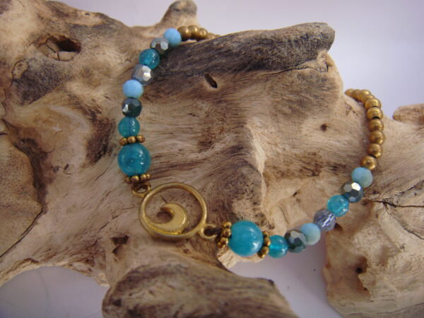 Bracelet laiton en coton ciré – Image 11