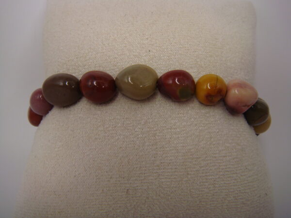 Bracelet élastique en pierre naturelle gros grains – Image 16