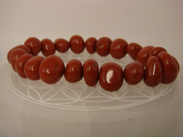 Bracelet élastique en pierre naturelle gros grains – Image 17