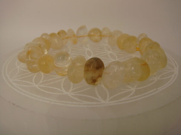 Bracelet élastique en pierre naturelle gros grains – Image 19