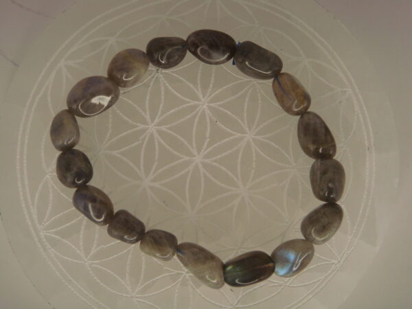 Bracelet élastique en pierre naturelle gros grains – Image 11