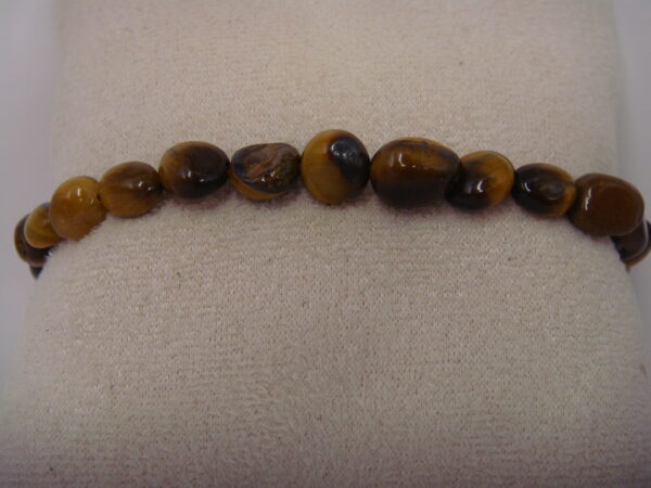 Bracelet élastique en pierre naturelle en grains – Image 3