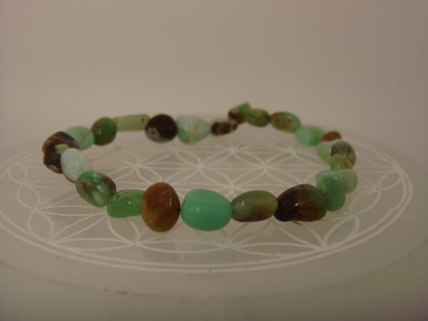 Bracelet élastique en pierre naturelle en grains – Image 8