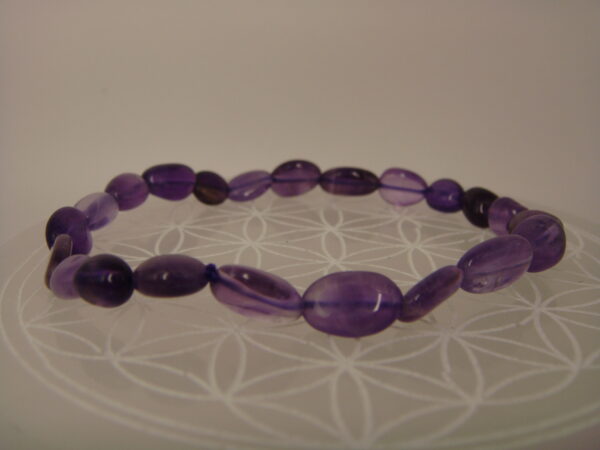 Bracelet élastique en pierre naturelle en grains – Image 12