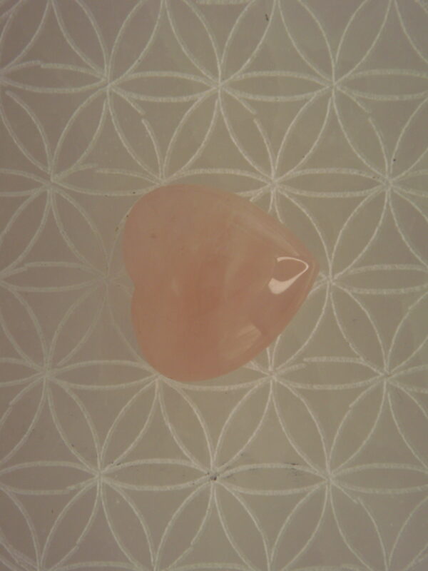 Coeur en Quartz rose – Image 2