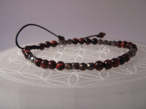 Bracelet en pierre fine avec cordon ajustable – Image 2