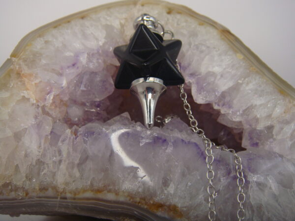Pendule en pierre Etoile de Merkaba – Image 3