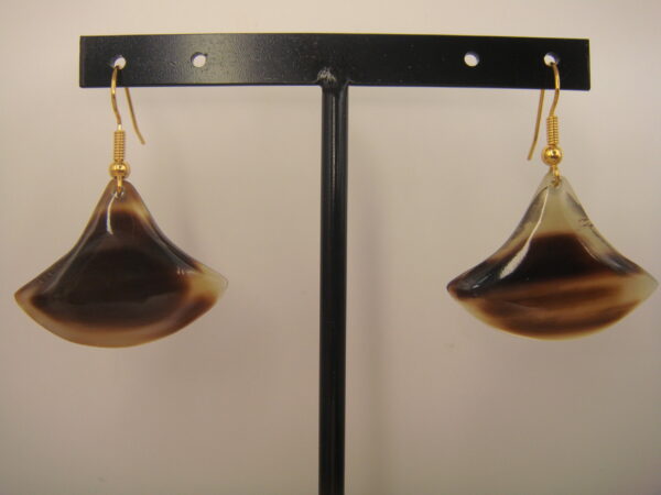 Boucles d'oreilles en corne naturelle – Image 12