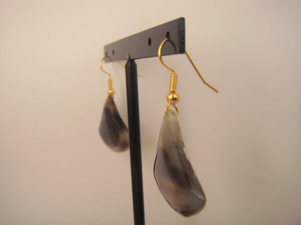 Boucles d'oreilles en corne naturelle – Image 13