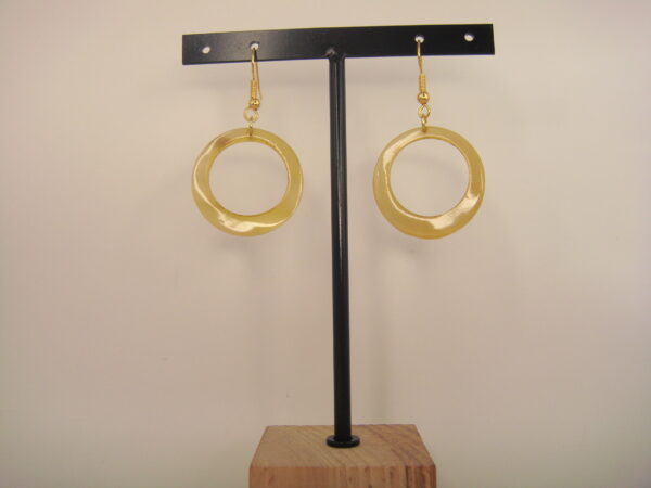 Boucles d'oreilles en corne naturelle – Image 14
