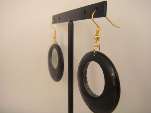 Boucles d'oreilles en corne naturelle – Image 19