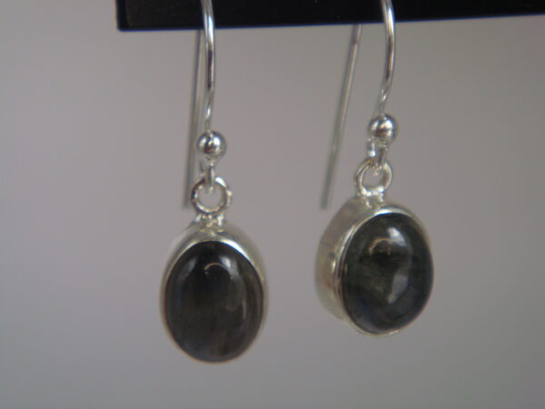 Boucles d'oreilles argent & pierre naturelle – Image 2