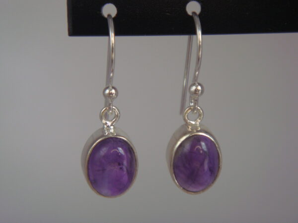 Boucles d'oreilles argent & pierre naturelle – Image 4