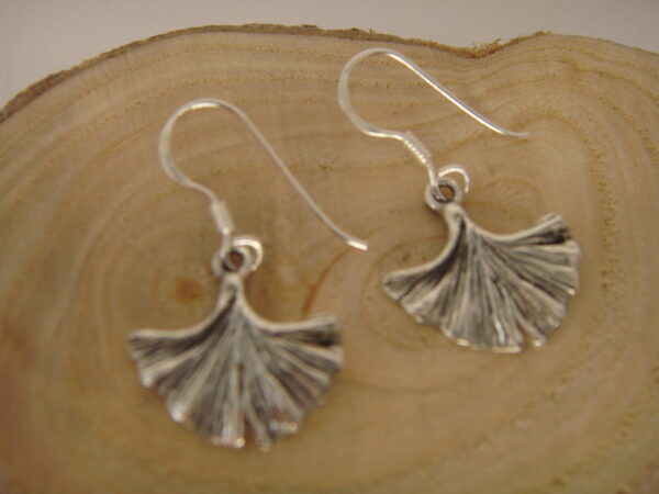 Boucles d'oreilles argent Ginkgo