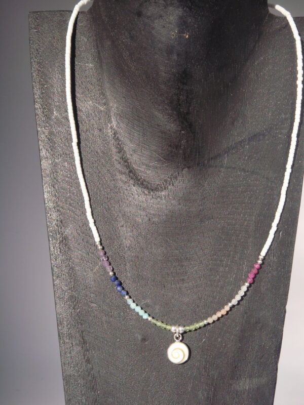 Collier argent Oeil de Sainte Lucie – Image 5