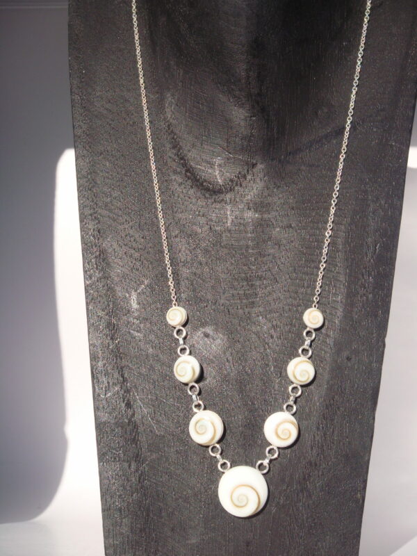Collier argent Oeil de Sainte Lucie – Image 4