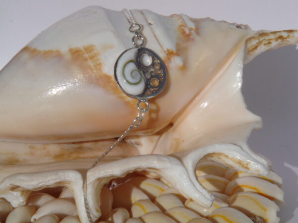 Bracelet argent Œil de Sainte Lucie réglable chaînette – Image 3
