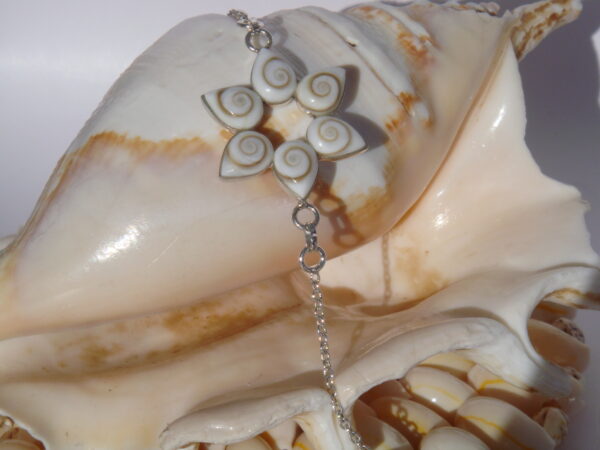 Bracelet argent Œil de Sainte Lucie réglable chaînette – Image 6