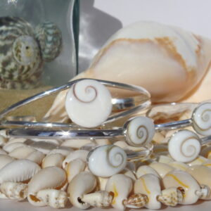 Bracelet jonc Argent 925 Oeil de Sainte Lucie