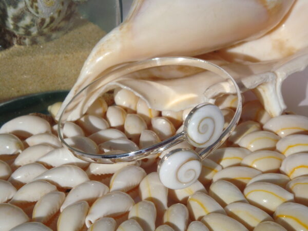 Bracelet jonc Argent 925 Oeil de Sainte Lucie – Image 3