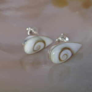 Boucles d'oreilles Oeil de Sainte Lucie, Argent 925, puces gouttes