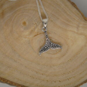 Collier argent Queue de baleine
