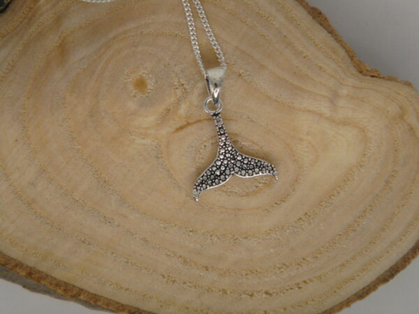 Collier argent Queue de baleine