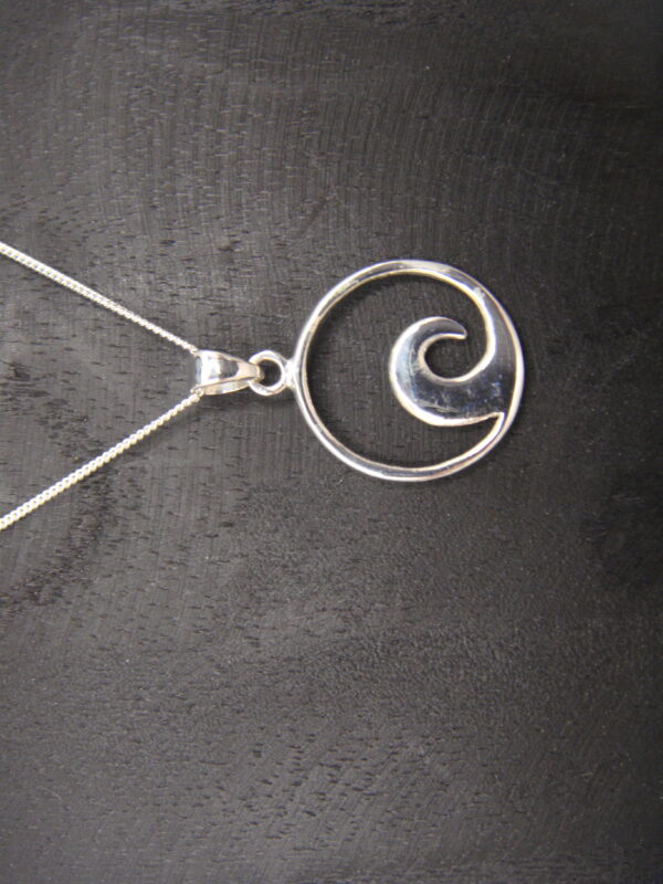 Collier argent vague – Image 3