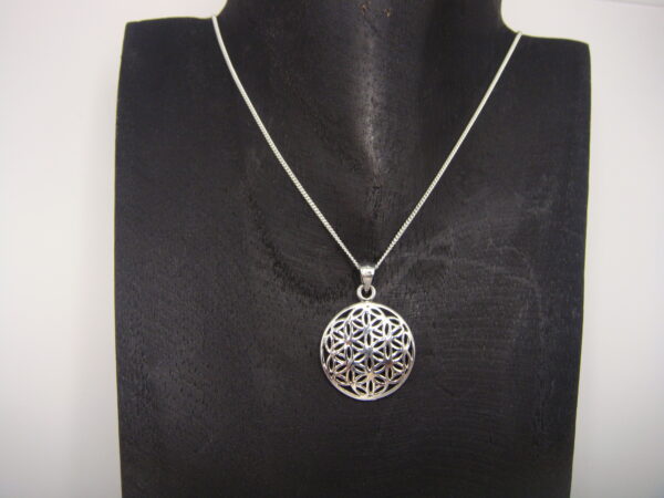 Collier argent Fleur de Vie – Image 2