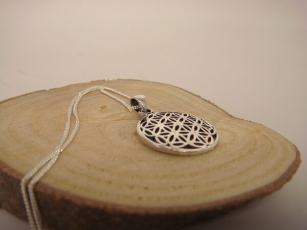 Collier argent Fleur de Vie – Image 3