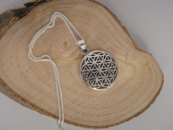 Collier argent Fleur de Vie – Image 4