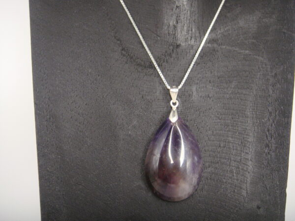 Pendentif argent & pierre naturelle en forme de goutte – Image 13